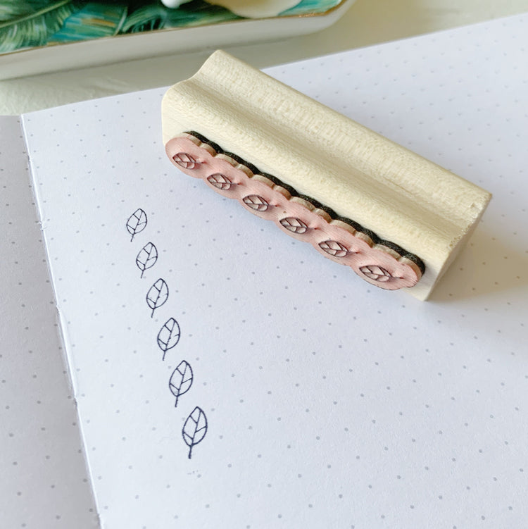 Check Box Planner Stamp - Leaf