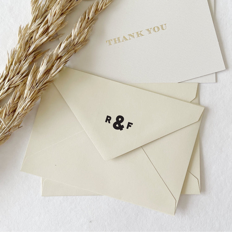 Custom Wedding Stamp - Ampersand Initials