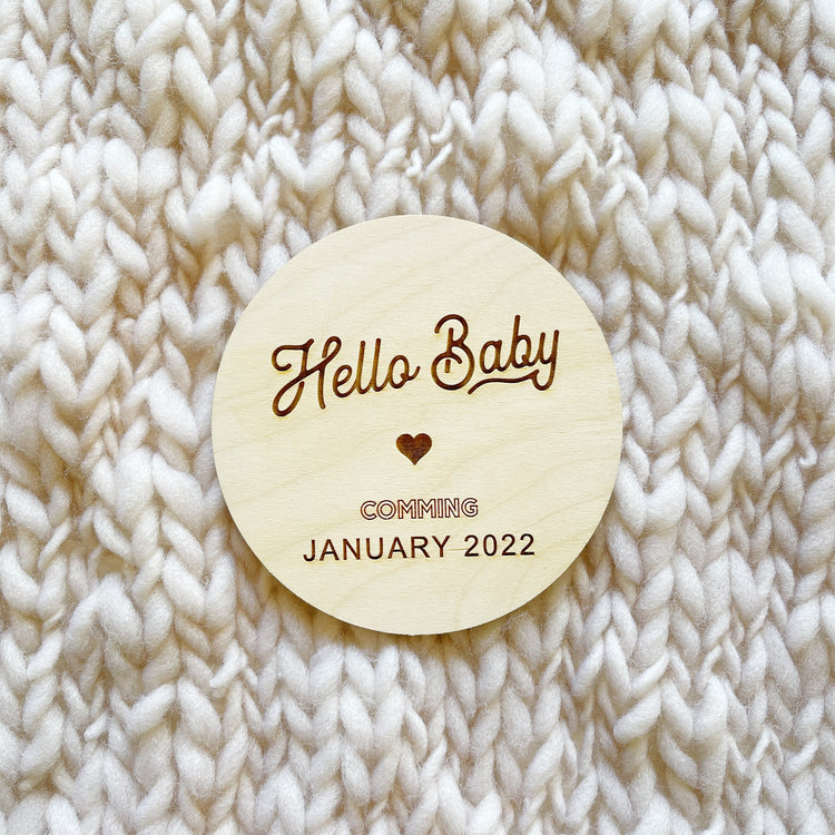Hello Baby - Baby Announcement Name Sign