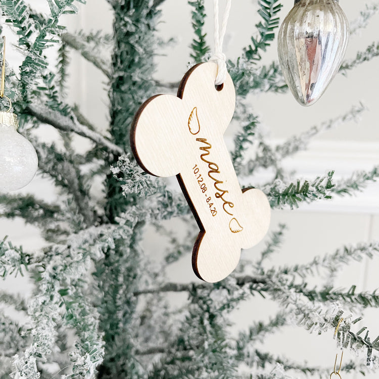 " In Memory Of " Dog Ornament