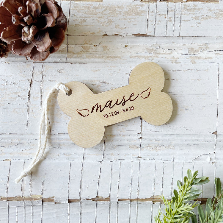" In Memory Of " Dog Ornament