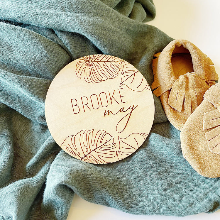 Plant Lover Themed Baby Nursery Sign