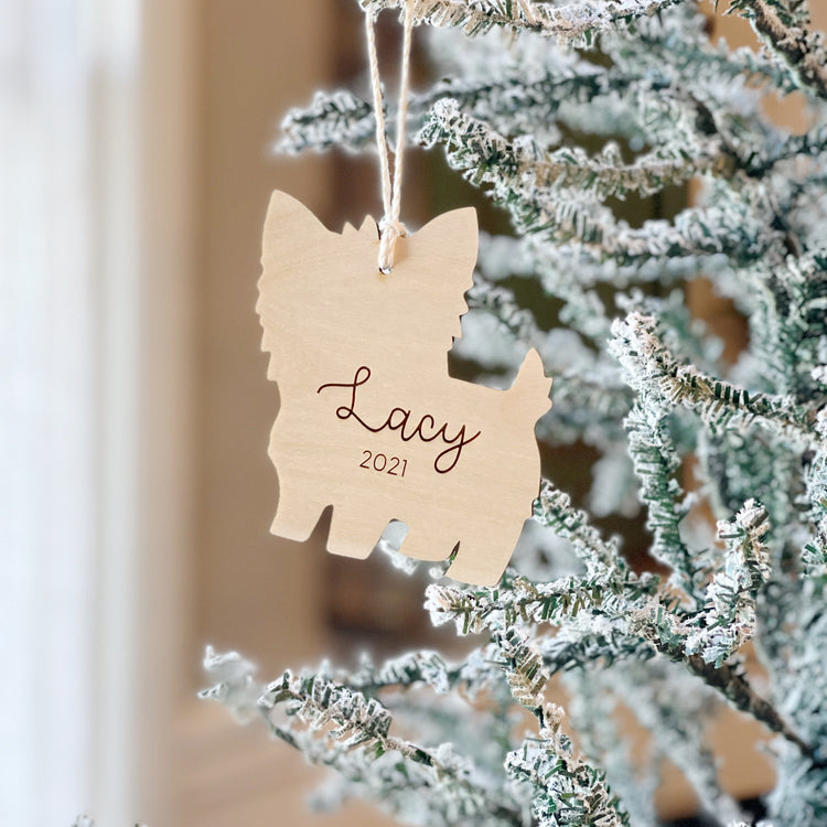 Yorkshire Terrier Christmas Ornament