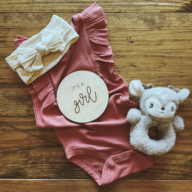 Baby Gender Reveal Sign