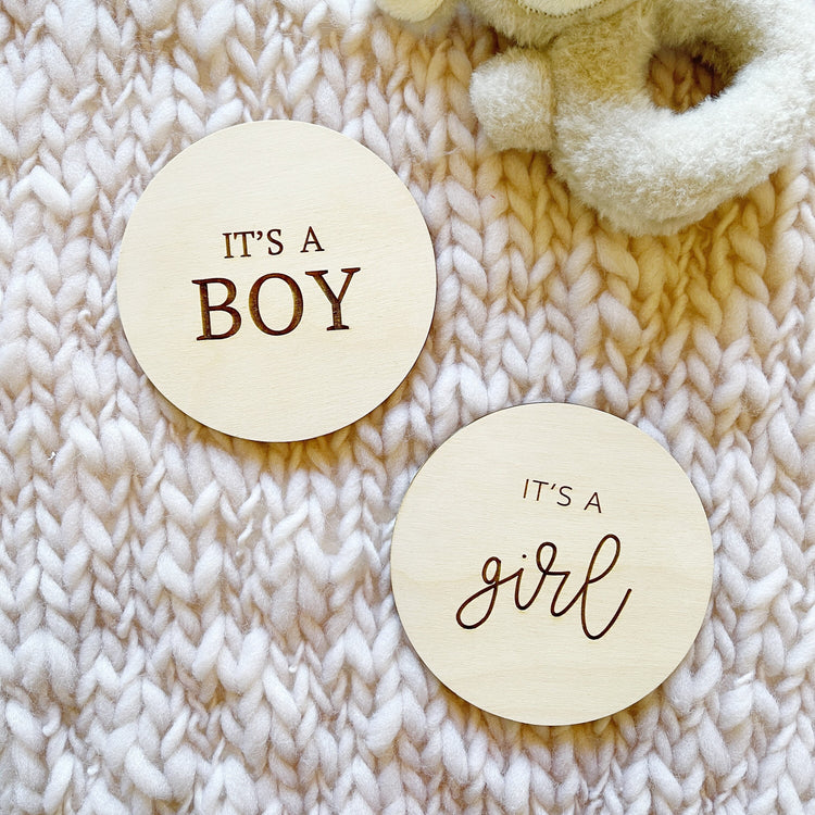 Baby Gender Reveal Sign