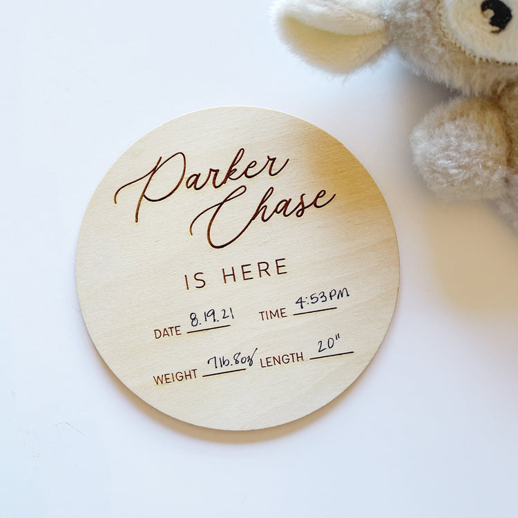 Hospital Baby Name Sign