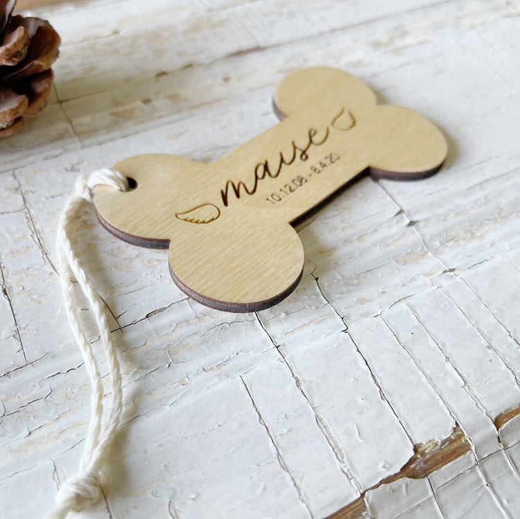 " In Memory Of " Dog Ornament