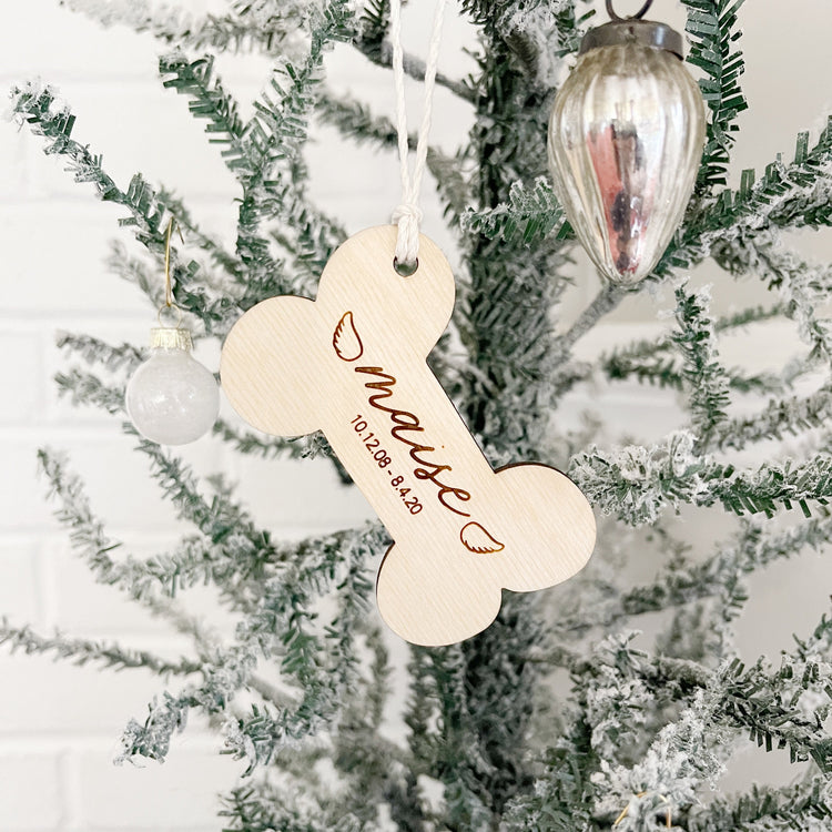 " In Memory Of " Dog Ornament
