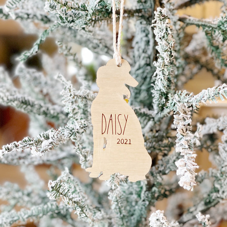 Poodle Christmas Ornament