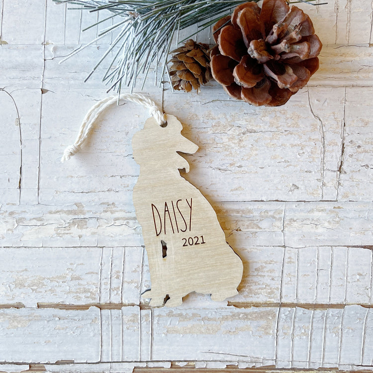 Poodle Christmas Ornament