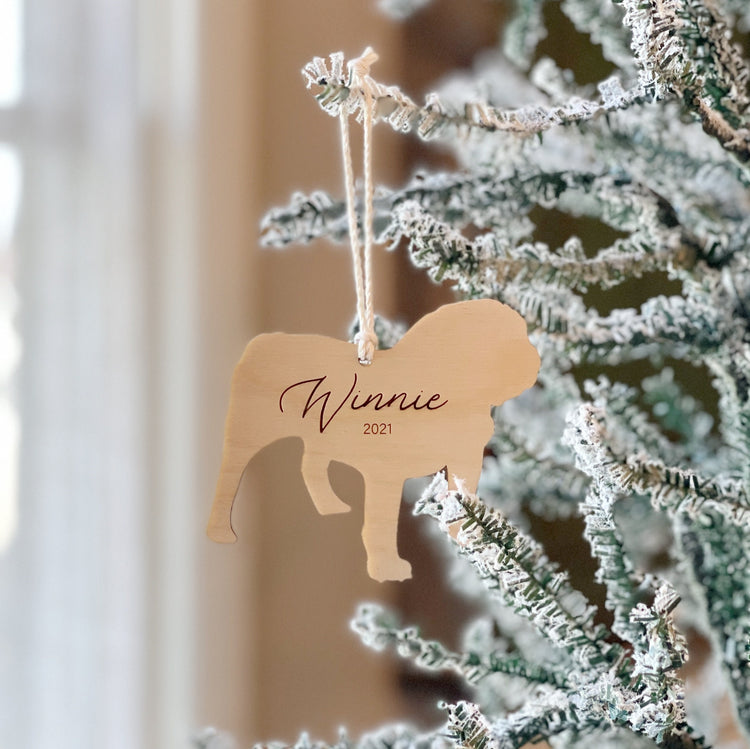Pug Christmas Ornament