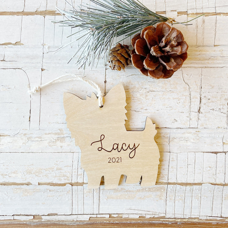 Yorkshire Terrier Christmas Ornament