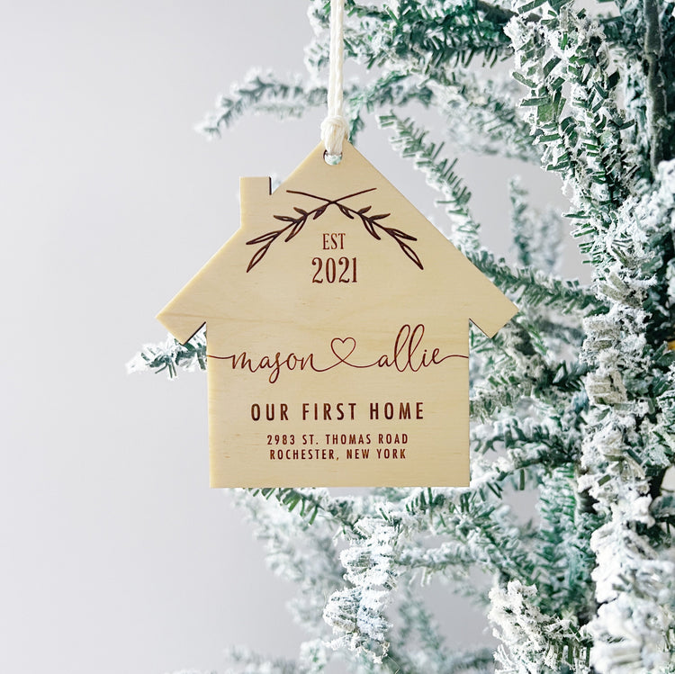 Our First Christmas In Our New Home Ornament