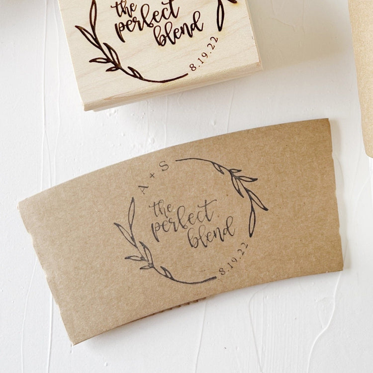 Custom Wedding Stamp - The Perfect Blend