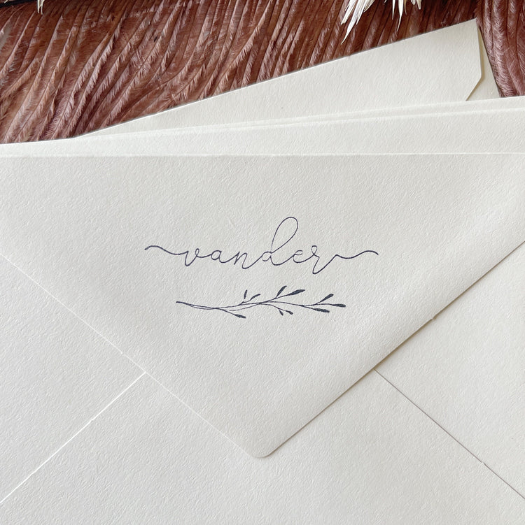 Custom Wedding Stamp - Last name