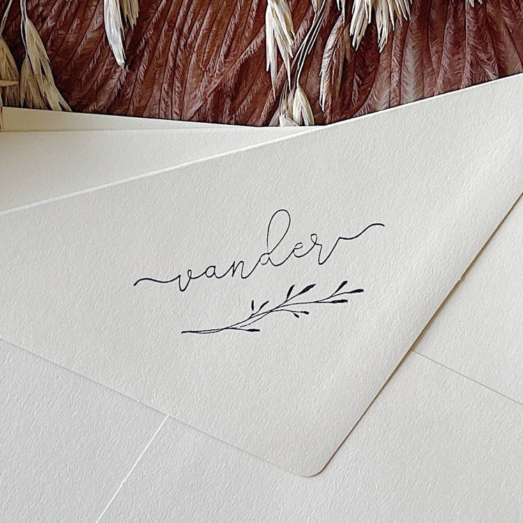 Custom Wedding Stamp - Last name