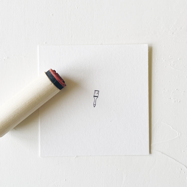 Mini Rubber Stamp - Paint Brush