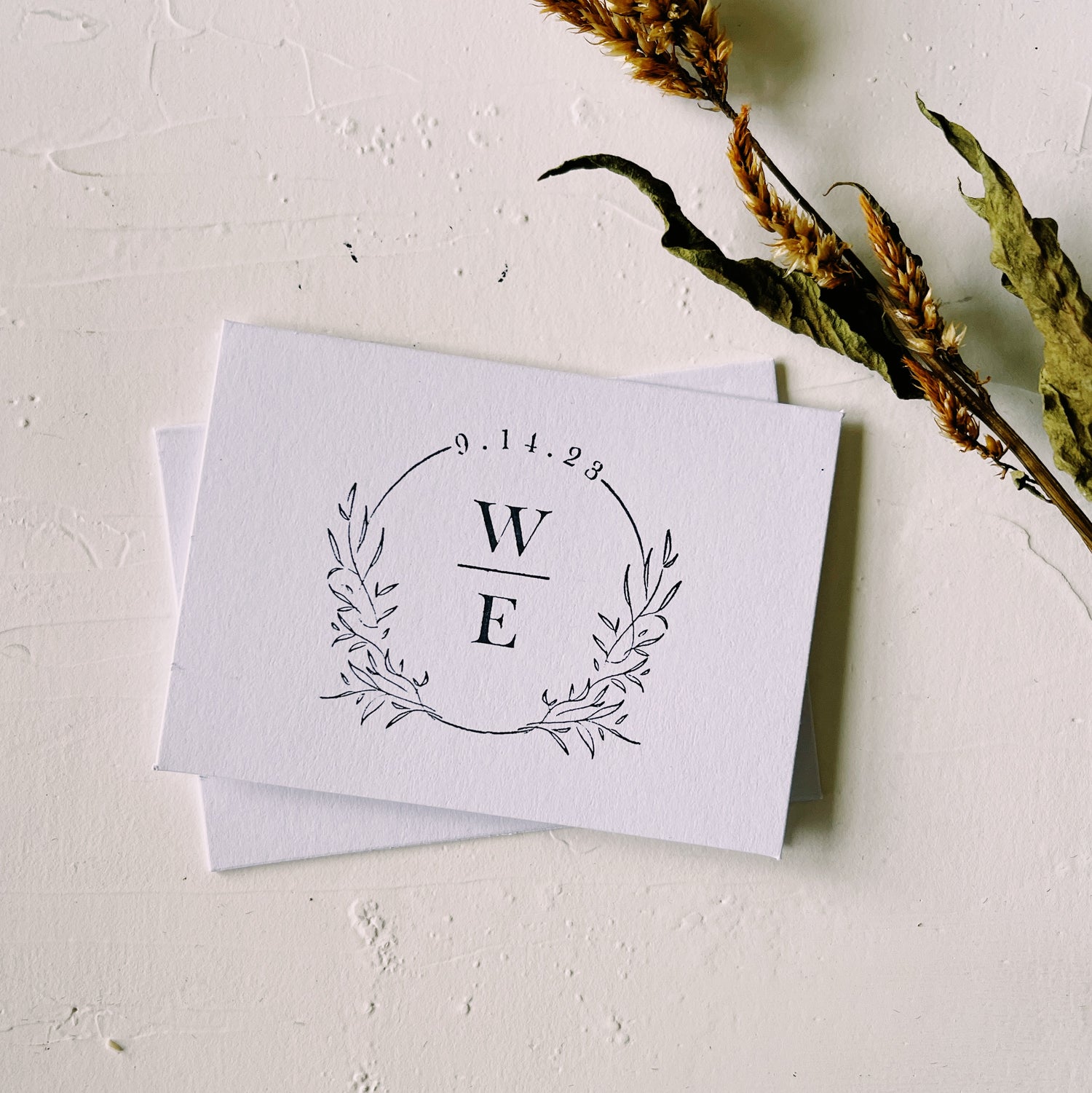 Custom Wedding Logo Stamp. – Print Smitten Paper Co