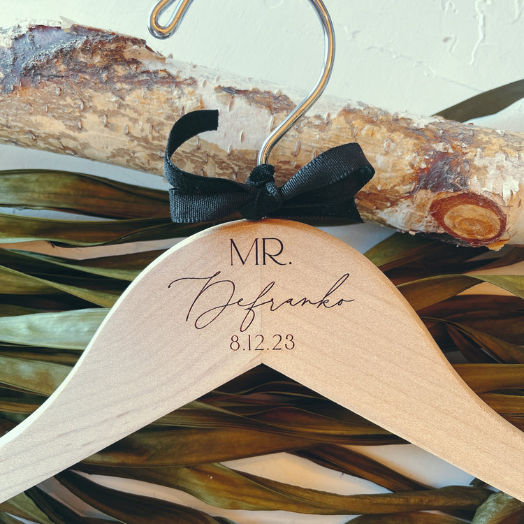 Custom Bride & Groom Hanger