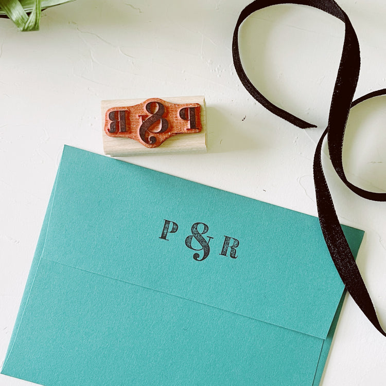 Custom Initials Wedding Stamp