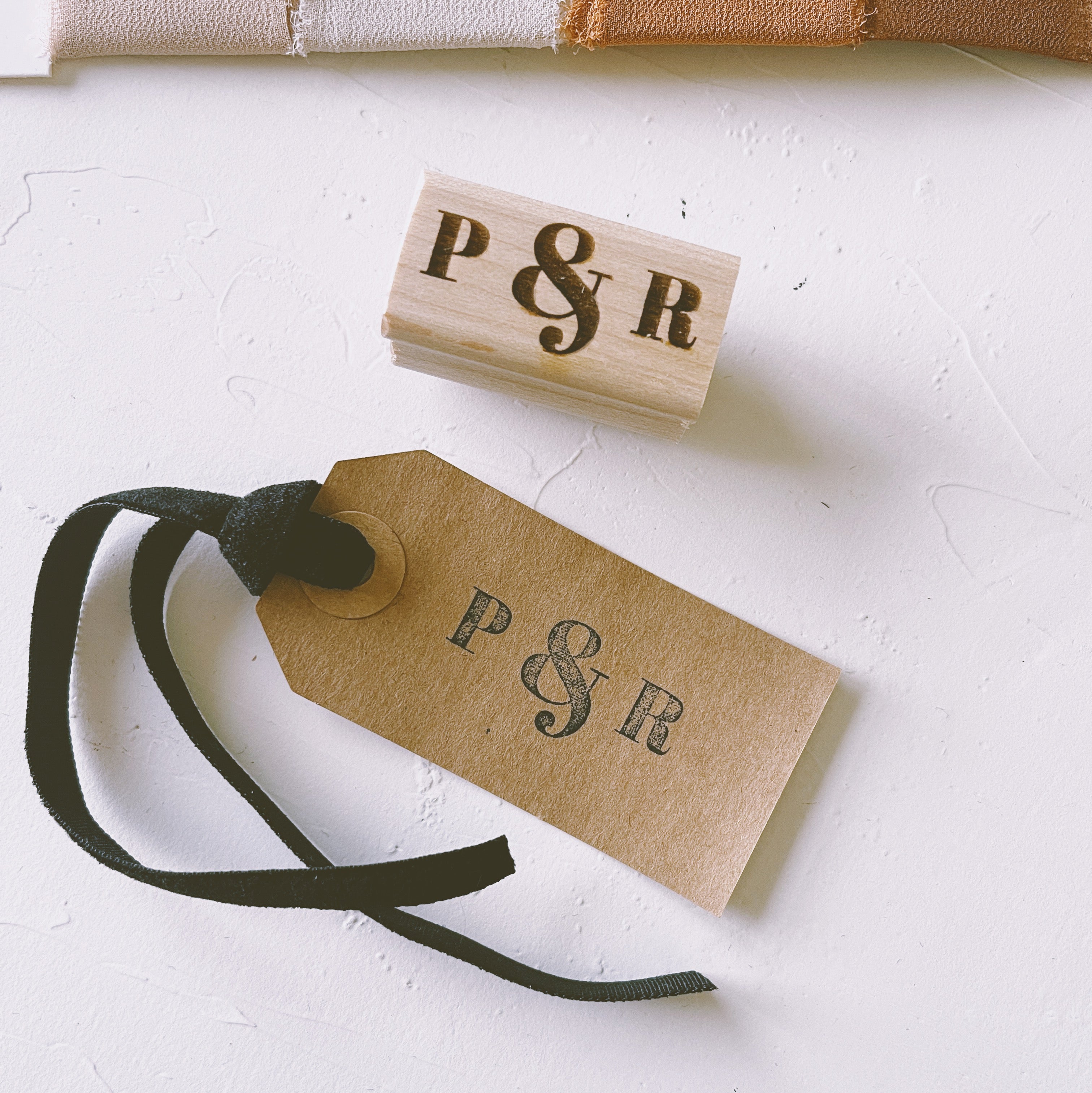 Custom Initials Wedding Stamp – Print Smitten Paper Co