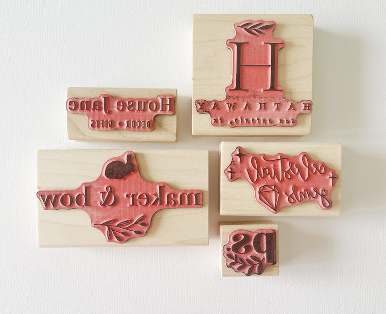 Custom Business Logo Rubber Stamp