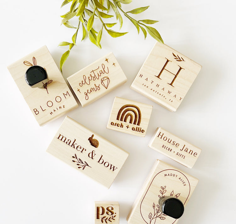 Custom Business Logo Rubber Stamp