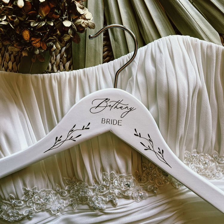 Custom Bridal Party Dress Hanger