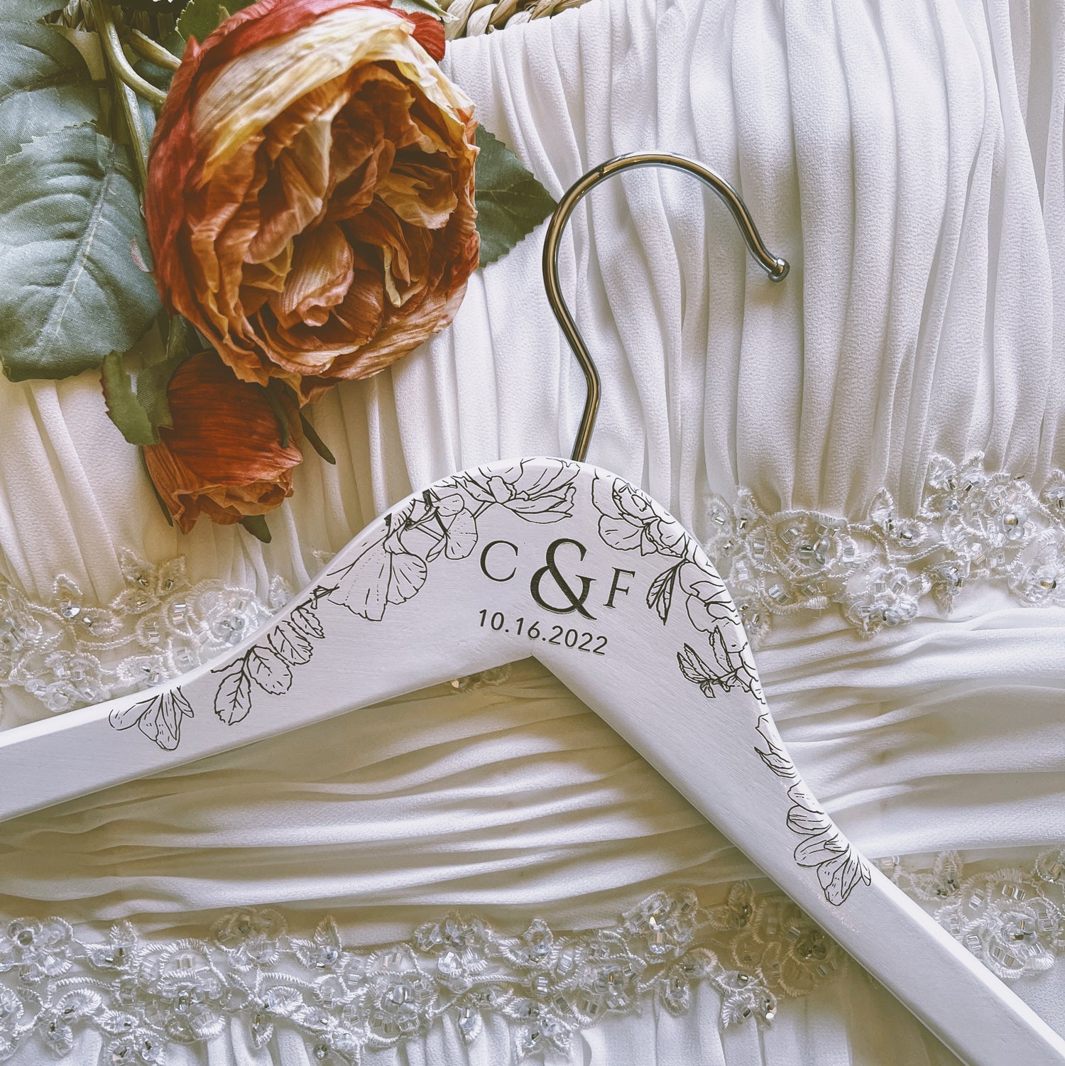 bridesmaid dresses on hangers SET OF 8 Bridesmaid Hangers, Bridesmaid Gift, Bridal Party Hangers, Dress Hanger, Wedding Dress Hangers, Personalized Hangers