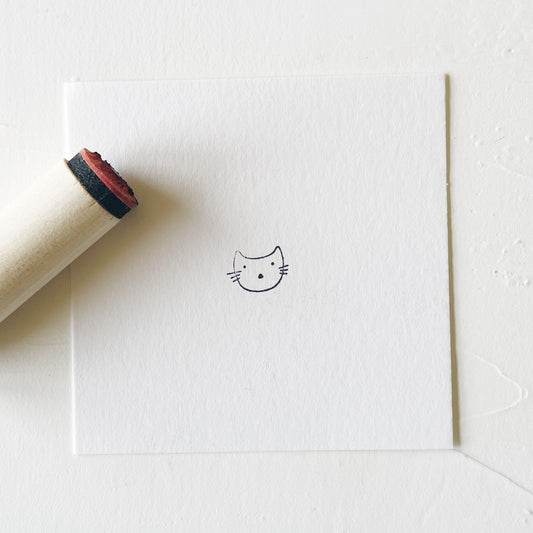 Mini Rubber Stamp - Cat