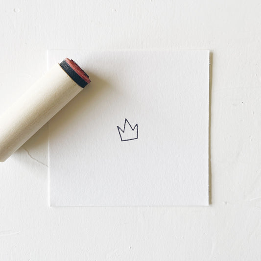 Mini Rubber Stamp - Crown