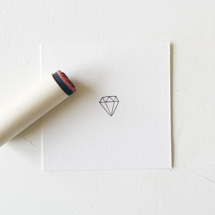Mini Rubber Stamp - Diamond