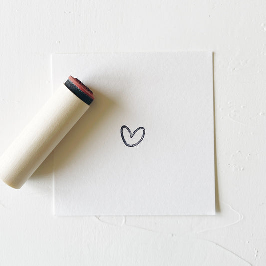 Mini Rubber Stamp - Heart