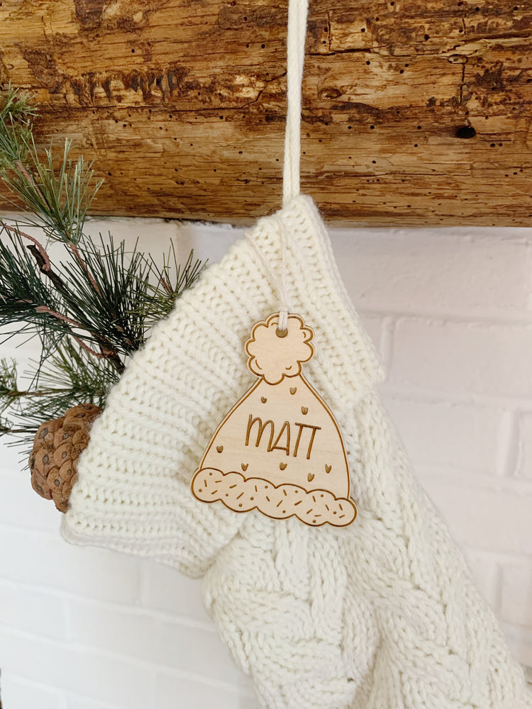 Winter Hat Shaped Name Tags