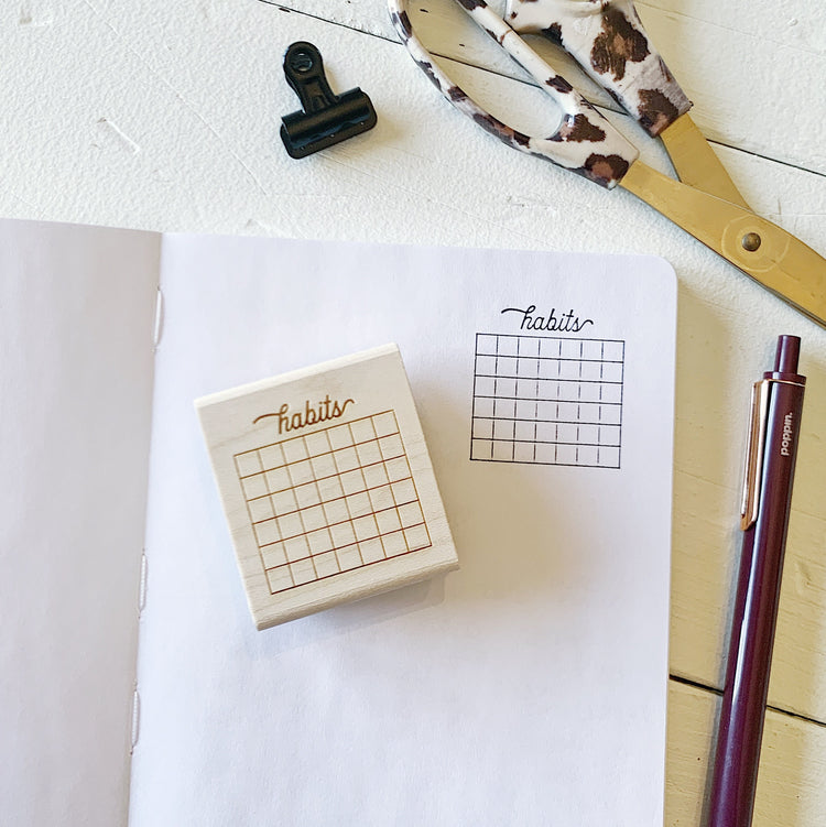 Habit Tracker Planner Stamp