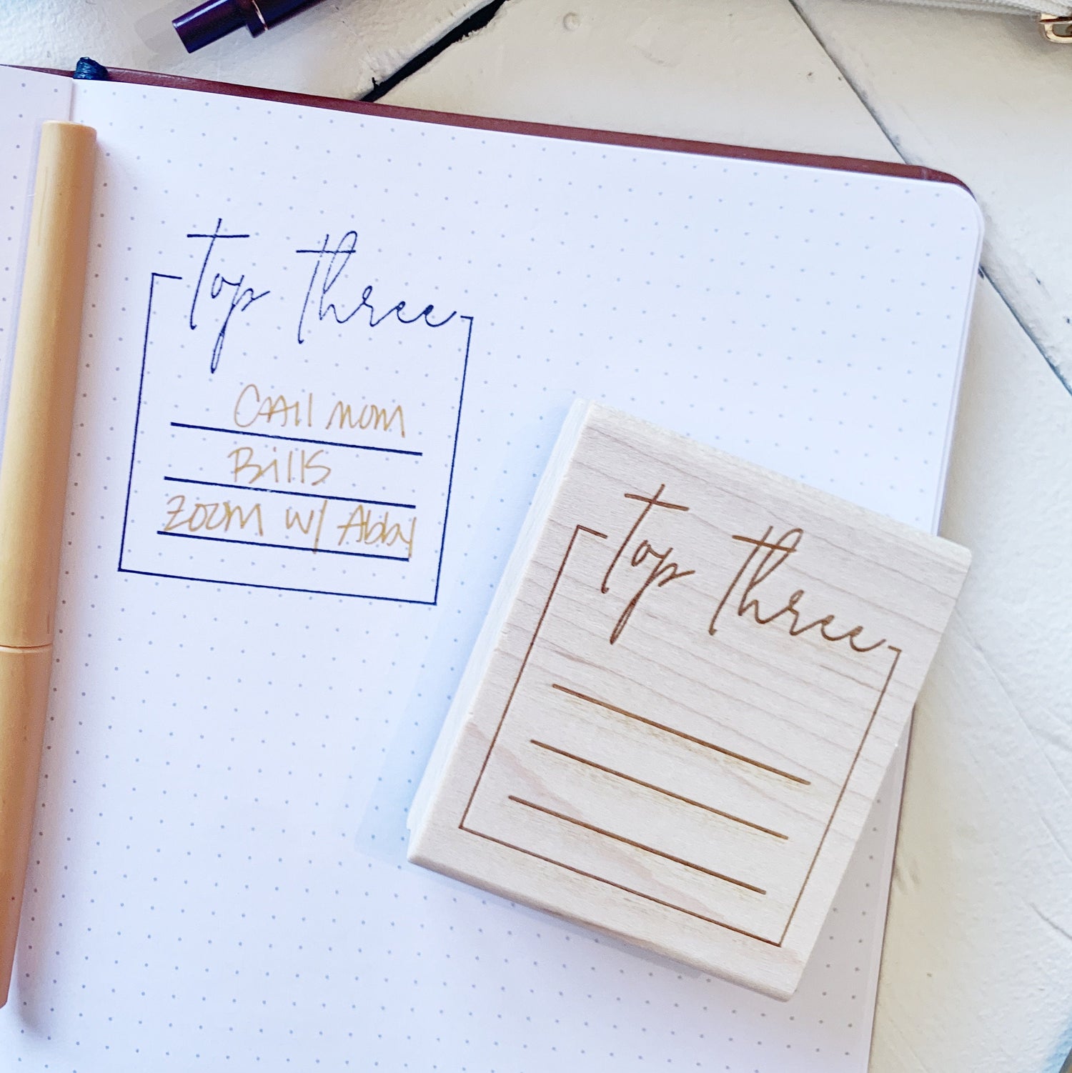 Planner or Journal stamp - Top 3