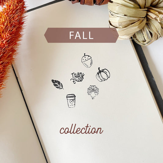 Mini Rubber Stamps - Fall Collection