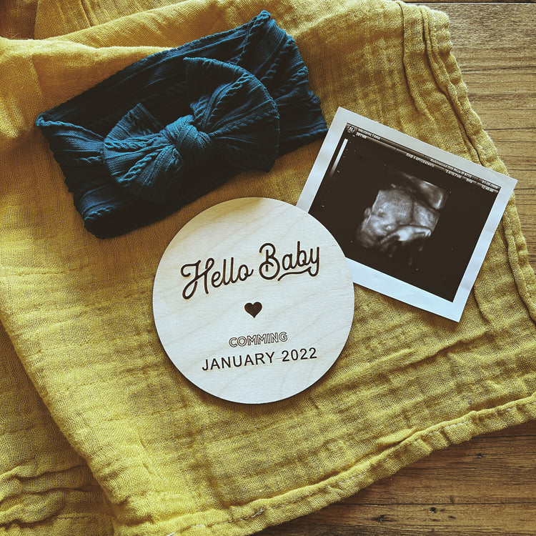 Hello Baby - Baby Announcement Name Sign