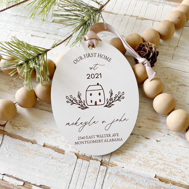 New Home Owners - Custom Christmas Ornament