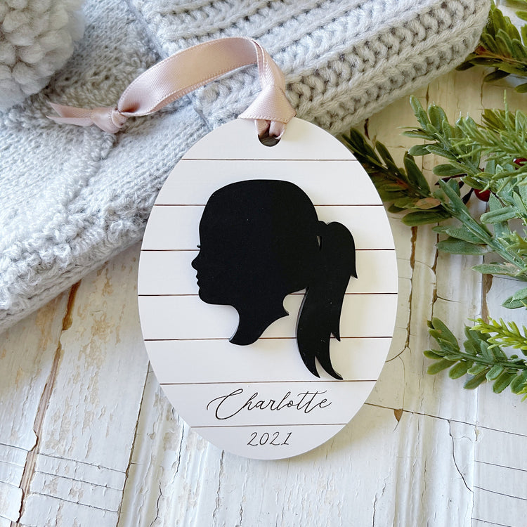 Custom Child's Silhouette Ornament