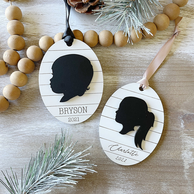 Custom Child's Silhouette Ornament