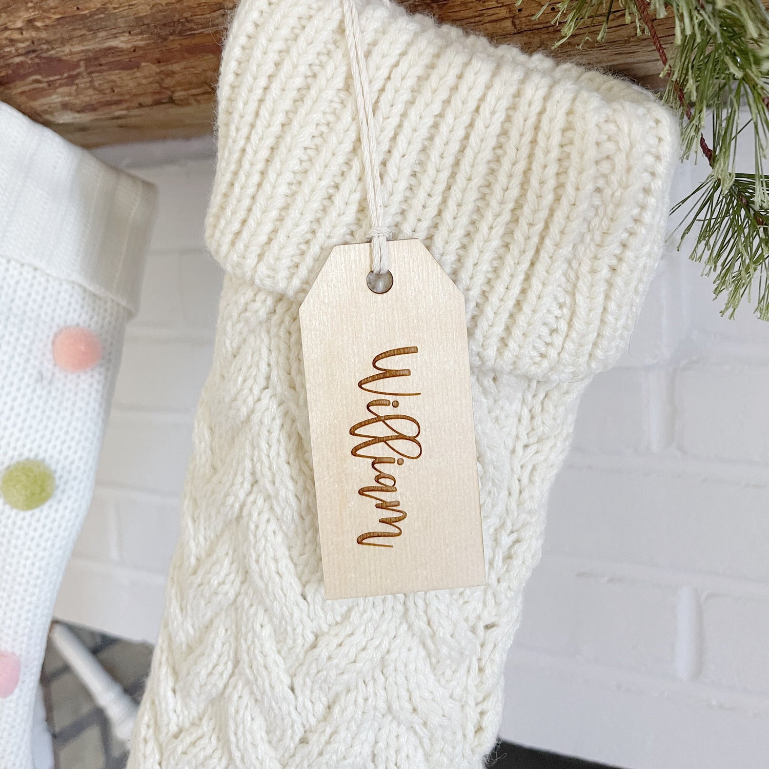 stocking name tag