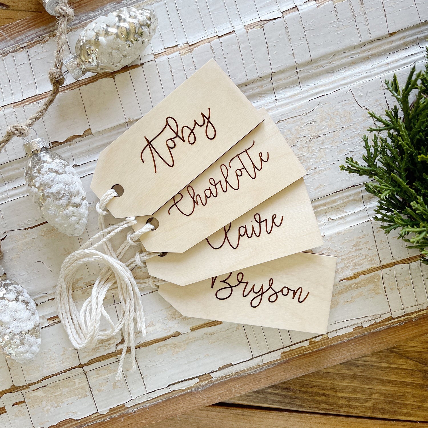 christmas stocking name tags – print smitten paper co