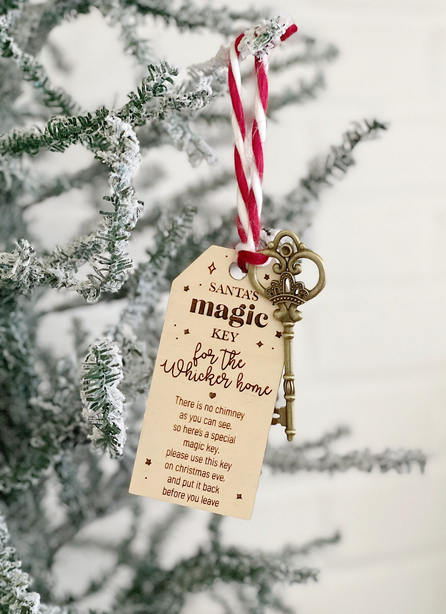 Personalized Santa's Magic Key  Personalized Christmas Decorations