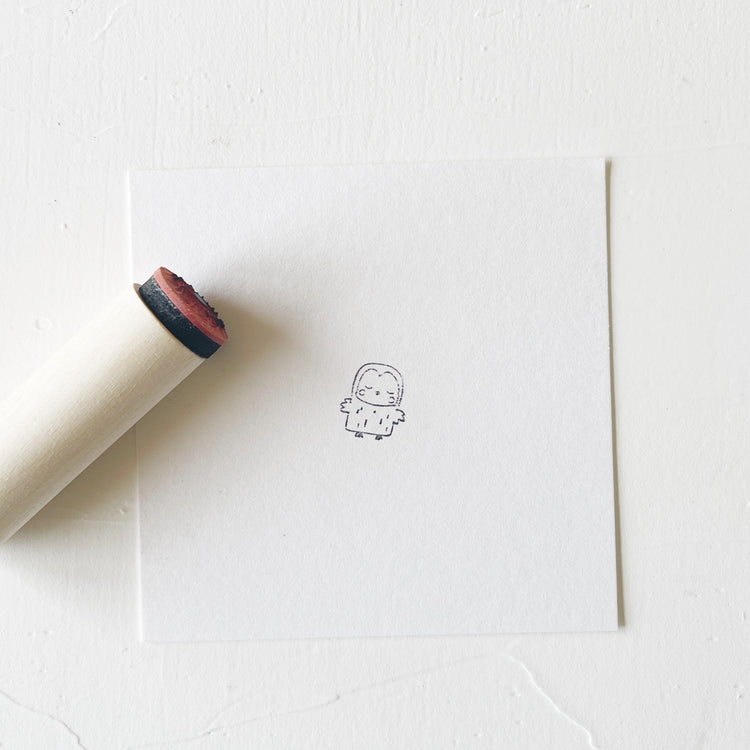 Mini Rubber Stamp - Owl