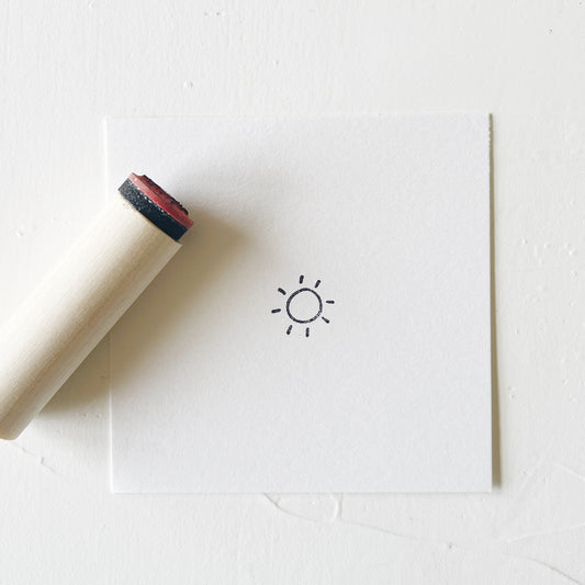 Mini Rubber Stamp - Sun