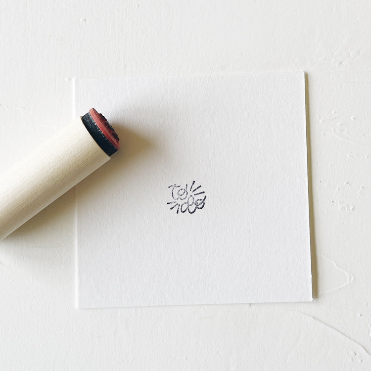 Mini Rubber Stamp - To Do