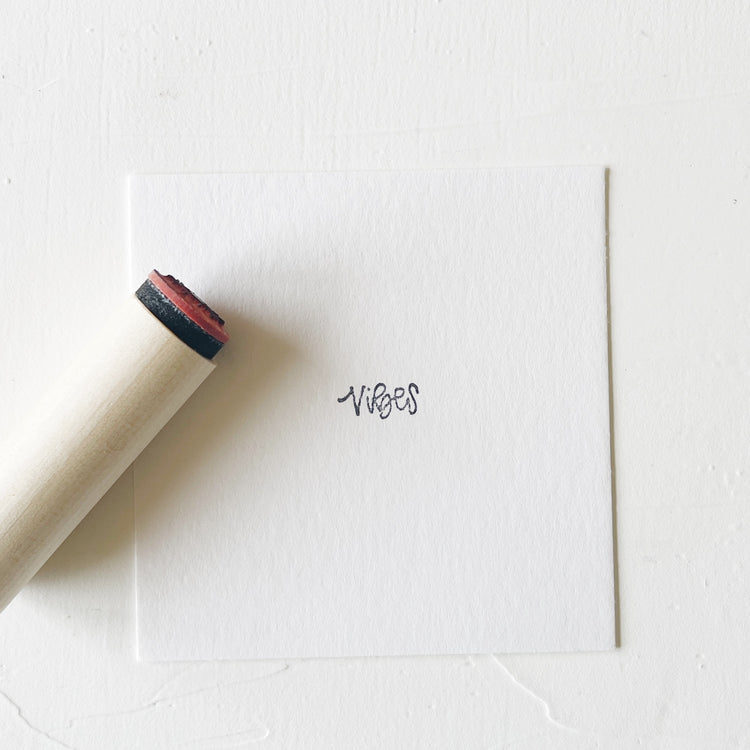 Mini Rubber Stamp - Vibes